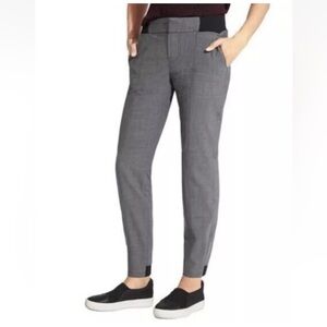 NWOT Athleta Work It City Wool Blend Pant 457923 Joggers Tapered Gray/Black Sz 6